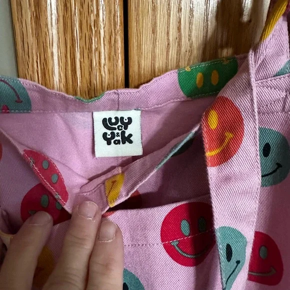 Lucy & Yak Limited edition Smiley Face Dungarees - Picture 4 of 4